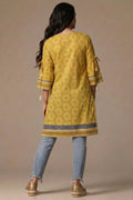 Tassel Neck Printed Cotton Lawn Kurti