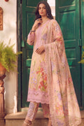 Blush Pink Floral Printed Cotton Lawn Kurta Set