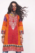 Boho Tribal Print Cotton Lawn Kurti