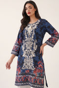 Vintage Floral Cotton Lawn Kurti