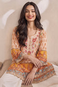 Floral Paisley Cotton Lawn Straight Kurti