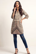 Geometric Print Cotton Lawn Kurti