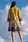 Floral Garden Cotton Lawn A-Line Kurti