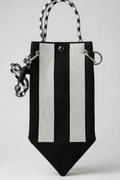 Black| Bold Stripes with White base & SHoulder Strap