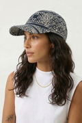 Navy Tribal Print Baseball Cap