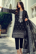 Classic Black Embroidered Ethnic Kurta Set with Dupatta