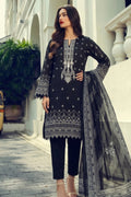 Classic Black Embroidered Ethnic Kurta Set with Dupatta