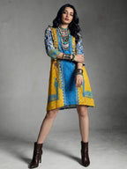 Bohemian Patchwork Cotton Lawn Kurti Dress
