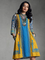Bohemian Patchwork Cotton Lawn Kurti Dress