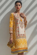 Ikat Print Cotton Lawn Kurti Dress