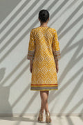 Ikat Print Cotton Lawn Kurti Dress